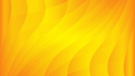 Yellow abstract background, wave graphic, Geometric vector, Minimal Texture, web background, yellow cover design, flyer template, banner, wall decoration, wallpaper, yellow gradient backgroundのイラスト素材
