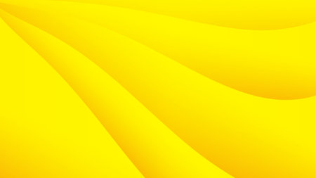 Yellow abstract background, wave graphic, Geometric vector, Minimal Texture, web background, yellow cover design, flyer template, banner, wall decoration, wallpaper, yellow gradient backgroundのイラスト素材