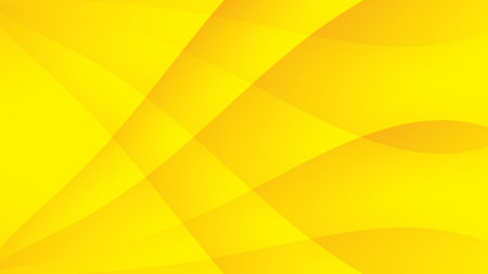 Yellow abstract background, wave graphic, Geometric vector, Minimal Texture, web background, yellow cover design, flyer template, banner, wall decoration, wallpaper, yellow gradient backgroundのイラスト素材