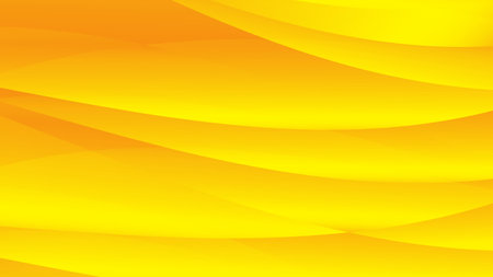 Yellow abstract background, wave graphic, Geometric vector, Minimal Texture, web background, yellow cover design, flyer template, banner, wall decoration, wallpaper, yellow gradient backgroundのイラスト素材