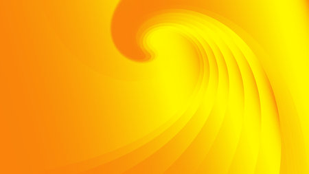 Yellow abstract background, wave graphic, Geometric vector, Minimal Texture, web background, yellow cover design, flyer template, banner, wall decoration, wallpaper, yellow gradient backgroundのイラスト素材