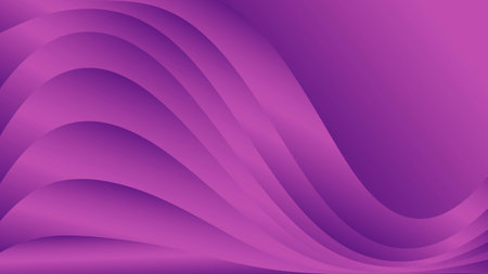 Purple abstract background, wave graphic, Geometric vector, Minimal Texture, web background, purple cover design, flyer template, banner, wall decoration, wallpaper, purple background designのイラスト素材