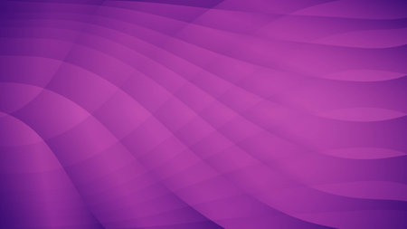 Purple abstract background, wave graphic, Geometric vector, Minimal Texture, web background, purple cover design, flyer template, banner, wall decoration, wallpaper, purple background designのイラスト素材