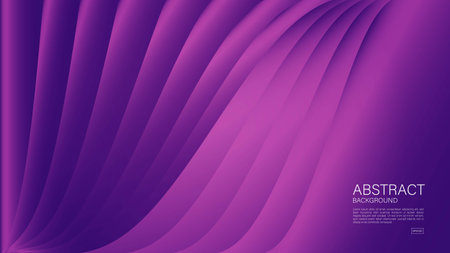 Purple wave abstract background, wave vector, Geometric vector, Minimal Texture, web background, purple cover design, flyer, banner, wall decoration, wallpaper, purple background designのイラスト素材