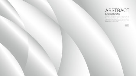 Gray background, white wave background design, Geometric vector, Minimal Texture, cover design, flyer template, advertisement, abstract background template, decoration wallpaper, book cover, vectorのイラスト素材