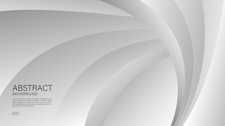 Gray background, white wave background design, Geometric vector, Minimal Texture, cover design, flyer template, advertisement, abstract background template, decoration wallpaper, book cover, vectorのイラスト素材