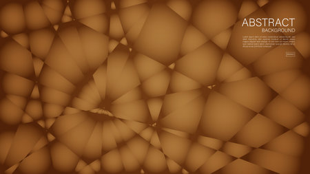 Brown abstract background, polygon graphic, Geometric vector, Minimal Texture, web background, Brown cover design, flyer template, banner, wall decoration, wallpaper, Brown background vectorのイラスト素材