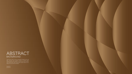 Brown abstract background, wave graphic, Geometric vector, Minimal Texture, web background, Brown cover design, flyer template, banner, wall decoration, wallpaper, Brown background vectorのイラスト素材