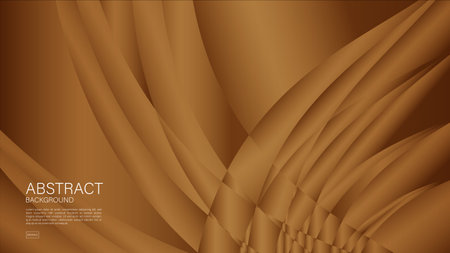 Brown abstract background, wave graphic, Geometric vector, Minimal Texture, web background, Brown cover design, flyer template, banner, wall decoration, wallpaper, Brown background vectorのイラスト素材