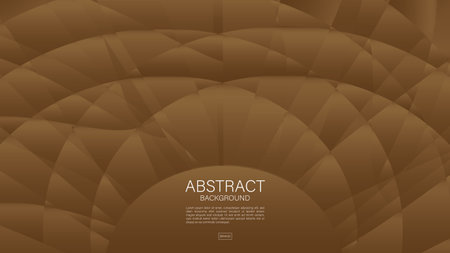 Brown abstract background, wave graphic, Geometric vector, Minimal Texture, web background, Brown cover design, flyer template, banner, wall decoration, wallpaper, Brown background vectorのイラスト素材