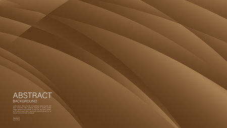 Brown abstract background, wave graphic, Geometric vector, Minimal Texture, web background, Brown cover design, flyer template, banner, wall decoration, wallpaper, Brown background vectorのイラスト素材