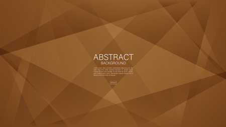 Brown abstract background, polygon graphic, Geometric vector, Minimal Texture, web background, Brown cover design, flyer template, banner, wall decoration, wallpaper, Brown background vectorのイラスト素材