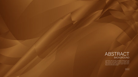 Brown abstract background, wave graphic, Geometric vector, Minimal Texture, web background, Brown cover design, flyer template, banner, wall decoration, wallpaper, Brown background vectorのイラスト素材