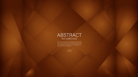 Brown abstract background, polygon graphic, Geometric vector, Minimal Texture, web background, Brown cover design, flyer template, banner, wall decoration, wallpaper, Brown background vectorのイラスト素材