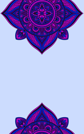 Vertical Background design with mandala patternのイラスト素材