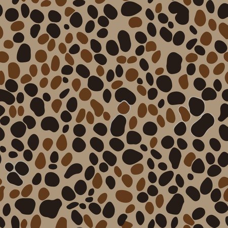 seamless pattern with realistic leopard spotsのイラスト素材
