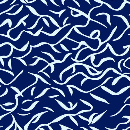 seamless pattern of waves vector artのイラスト素材