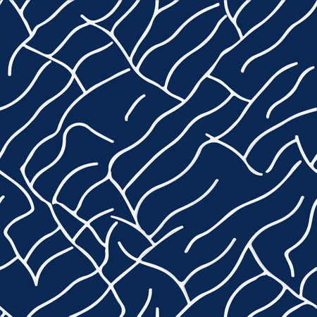 seamless pattern of waves vector artのイラスト素材