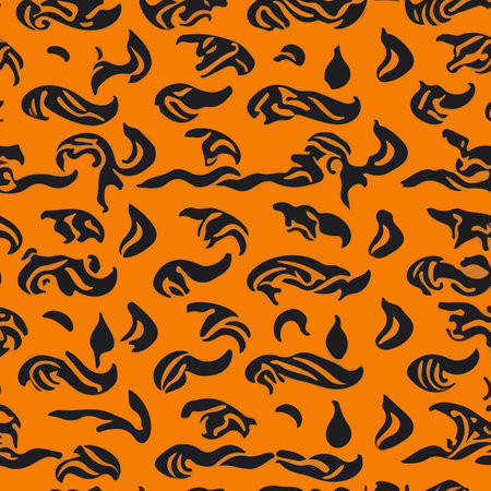 seamless pattern with tiger spotsのイラスト素材