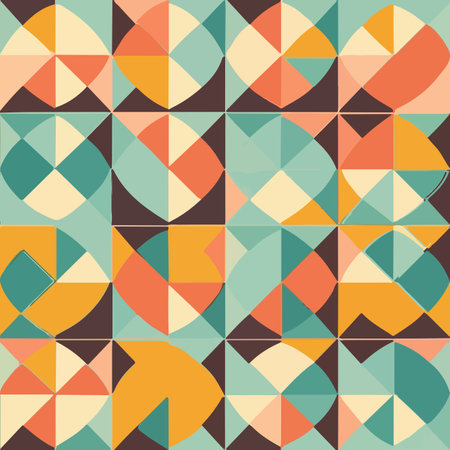 seamless geometric pattern with repeating shapesのイラスト素材