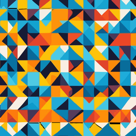 seamless geometric pattern with repeating shapesのイラスト素材