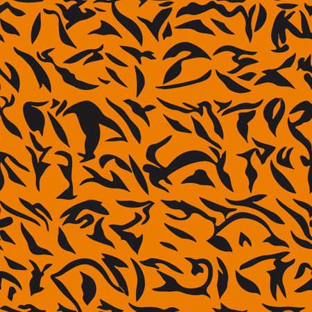 seamless pattern with tiger spotsのイラスト素材