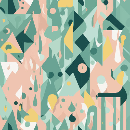 seamless geometric pattern with repeating shapesのイラスト素材