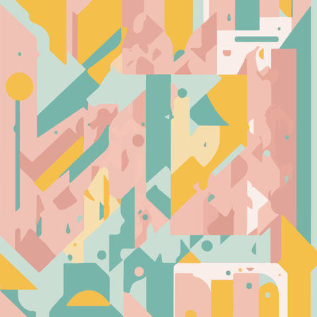 seamless geometric pattern with repeating shapesのイラスト素材