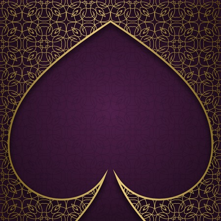 Traditional ornamental background with frame in peak formのイラスト素材