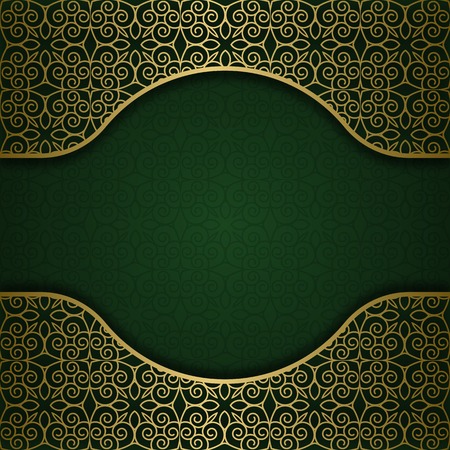 Traditional ornamental background with frame. Cover decoration.のイラスト素材