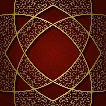 Traditional ornamental background with abstract intricate frame