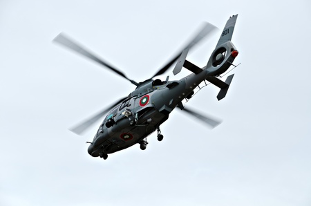 VARNA, BULGARIA - OCTOBER 9: Bulgarian Navy formally receive the first out of a total of three Panther helicopters agreed between Eurocopter and Bulgarian MoD on October 9, 2011 in Varna, Bulgaria. のeditorial素材