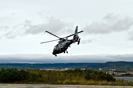 VARNA, BULGARIA - OCTOBER 9: Bulgarian Navy formally receive the first out of a total of three Panther helicopters agreed between Eurocopter and Bulgarian MoD on October 9, 2011 in Varna, Bulgaria. のeditorial素材
