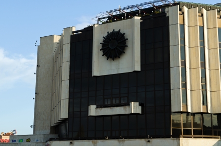 SOFIA, BULGARIA - APRIL 03: The National Palace of Culture on April 03, 2012 in Sofia, Bulgaria. The palace is the largest multifunctional exhibition centre in SE Europe. It was opened in 1981.のeditorial素材