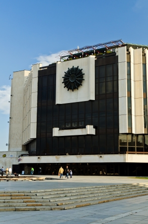 SOFIA, BULGARIA - APRIL 03: The National Palace of Culture on April 03, 2012 in Sofia, Bulgaria. The palace is the largest multifunctional exhibition centre in SE Europe. It was opened in 1981.のeditorial素材