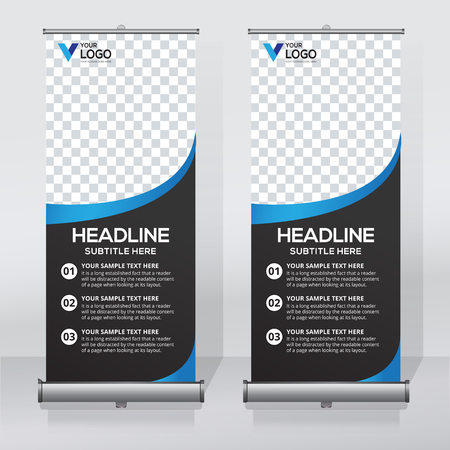 Roll Up Banner Pull Up Banner X Banner Modern Vertical New