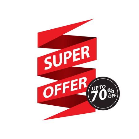 Sale and special offer tag, price tags, Sales Label, banner, Vector illustration.のイラスト素材