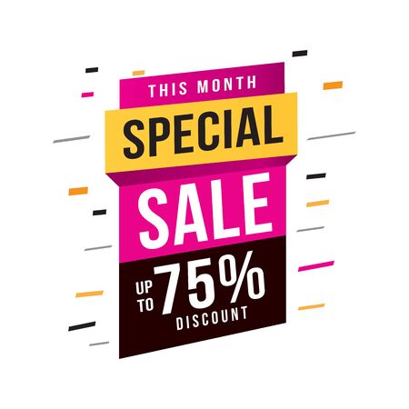 Sale and special offer tag, price tags, Sales Label, banner, Vector illustration.のイラスト素材