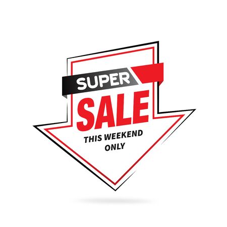 Sale and special offer tag, price tags, Sales Label, banner, Vector illustration.のイラスト素材