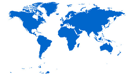 Blue World Mapのイラスト素材
