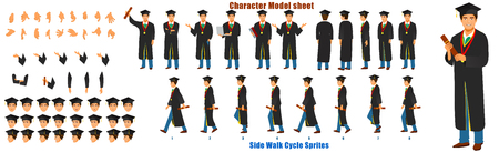 Student Model Making Vector Vector of Student Character Model sheet - ID:1-123205239 - Royalty Free ...