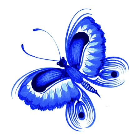 hand drawn, vector, illustration in Ukrainian folk styleのイラスト素材