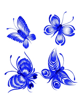 hand drawn, vector, illustration in Ukrainian folk styleのイラスト素材