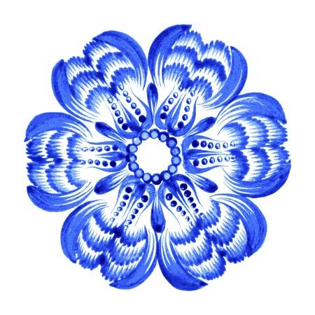 hand drawn illustration in Ukrainian folk styleのイラスト素材