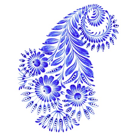 hand drawn illustration in Ukrainian folk styleのイラスト素材