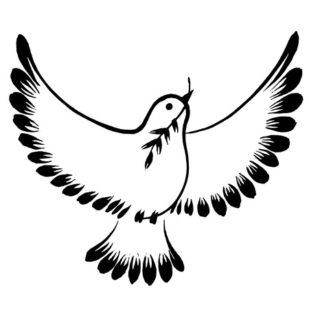 vector, artistic, decorative silhouette in grunge styleのイラスト素材
