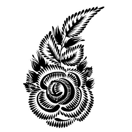 vector, artistic, decorative silhouette in grunge styleのイラスト素材