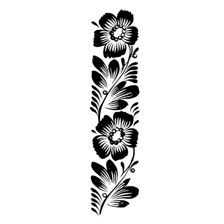 vector, artistic, decorative silhouette in grunge styleのイラスト素材