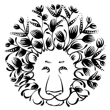 vector, artistic, decorative silhouette in grunge styleのイラスト素材