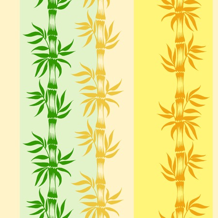 coloured seamless pattern with motive of bambooのイラスト素材